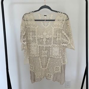 Free People Lace Shirt